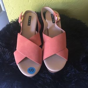 Parker & Sky Coral Slip on Sandals